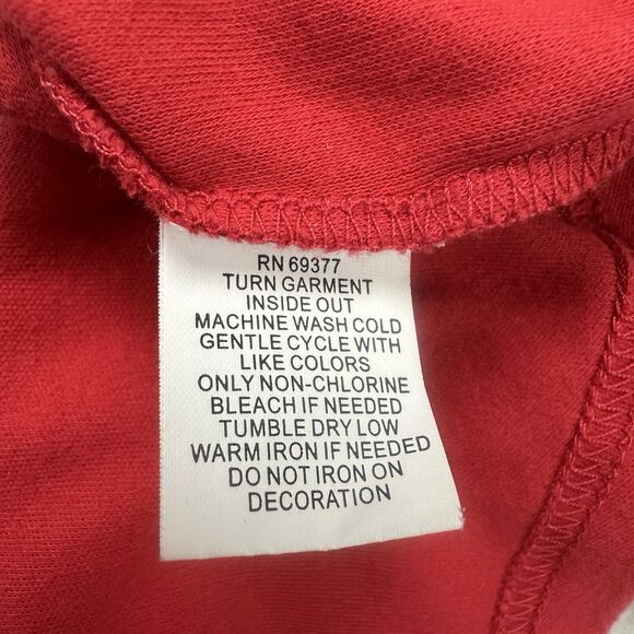 Crystal Kobe Christmas Shirt Womens Small S Red White Snowflake Long Sleeve - Picture 11 of 12